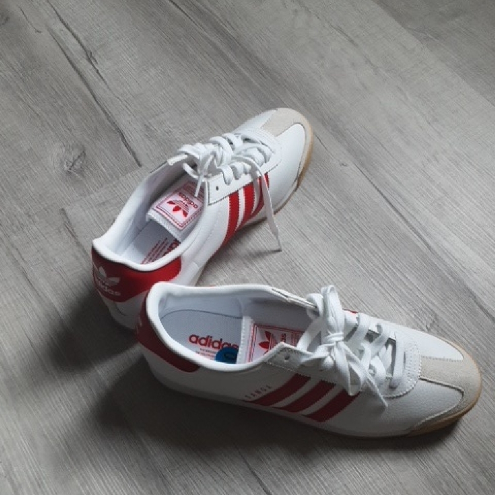 Adidas White and Red Sneakers